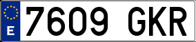 Truck License Plate